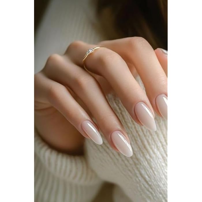 120pc Colored Stiletto False Nails Full Cover Soft Gel Acrylic Tips Pointy Fake Nail Artificial Fingernails Manicure Designs Decor for Women Girls Home Salon DIY. (5 COLOR-5 SHEETS) - OVAL SHAPE - Image 4